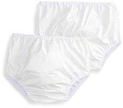 Gerber Unisex-Baby Newborn 2 Pack Waterproof Pant,White,12 M