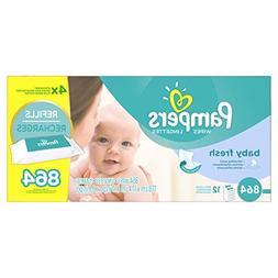 Pampers Baby Fresh Water Baby Wipes 12X Refill Packs, 864 Co