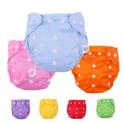S Washable Reusable Nappies Grid Cotton Training Pant Cloth 