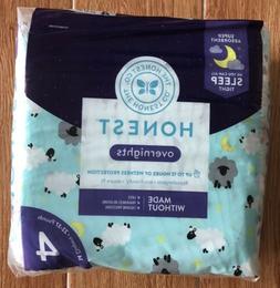 2 PACKAGES of Honest Overnight Sleepy Sheep Baby Diapers, Si